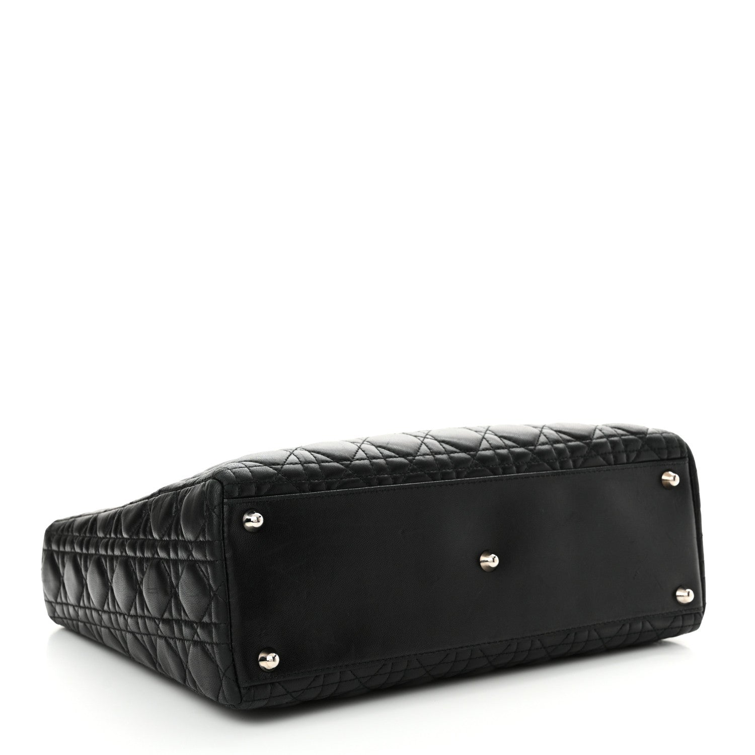 Christian Dior Lambskin Cannage Large Lady Dior Black 4 of 15