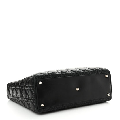 Christian Dior Lambskin Cannage Large Lady Dior Black 4 of 15
