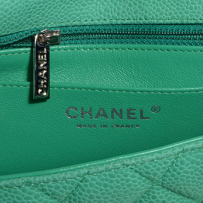 Chanel Iridescent Caviar Quilted Mini Square Flap Green 7 of 8