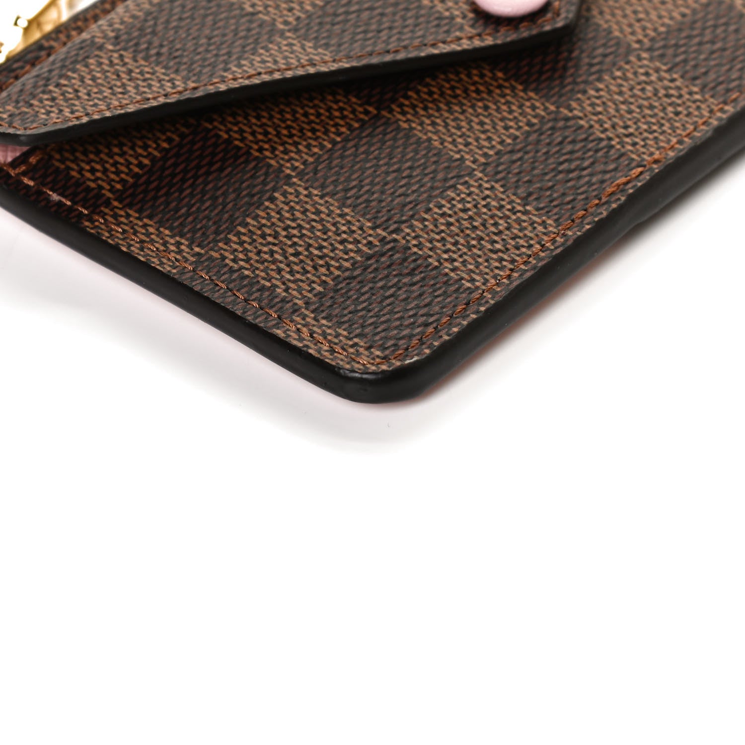 Louis Vuitton Damier Ebene Recto Verso Card Holder Rose Ballerine 10 of 11