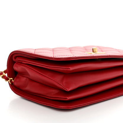 Chanel Caviar Quilted Mini Top Handle Flap Red 10 of 12