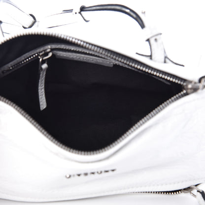 Givenchy Crinkled Patent Deerskin Mini Pandora White 6 of 13