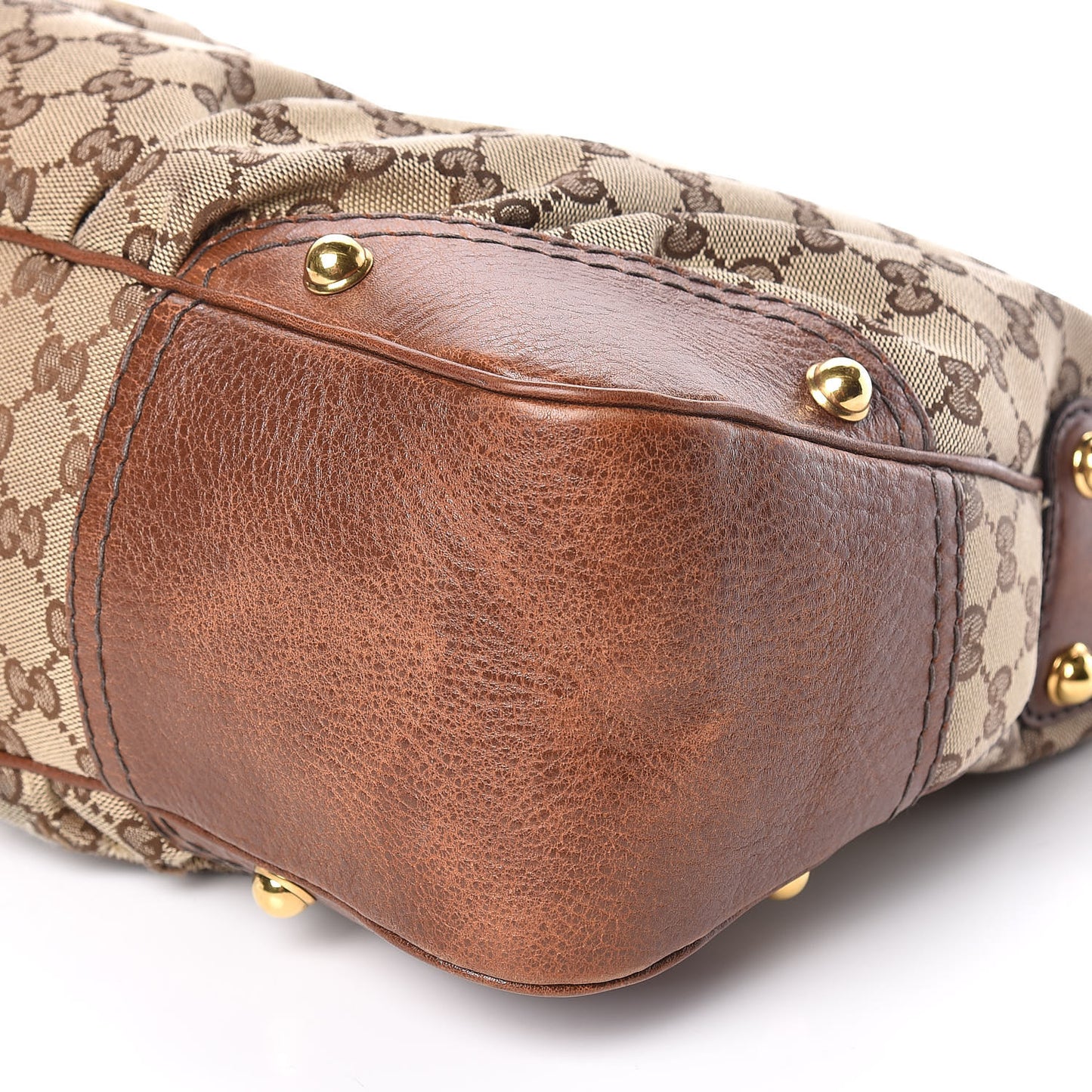 Monogram Medium Jockey Hobo Brown