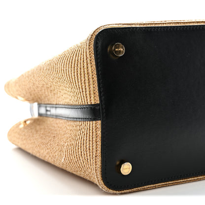 Alaia Paper Straw Calfskin Mina 25 Bag Natural 8 of 11