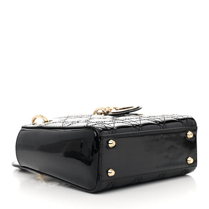 Christian Dior Patent Cannage Mini Lady Dior Black 4 of 11