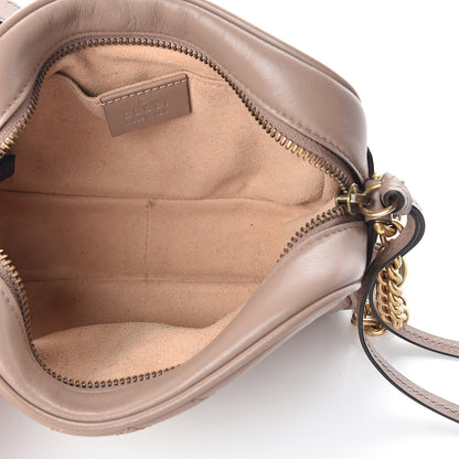 Gucci Calfskin Matelasse Mini GG Marmont Chain Shoulder Bag Porcelain Rose 4 of 8