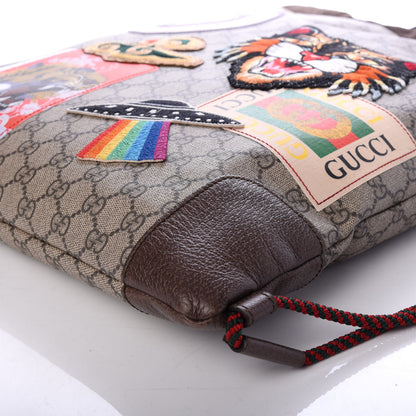 Gucci Soft GG Supreme Monogram Courrier Drawstring Backpack 7 of 7