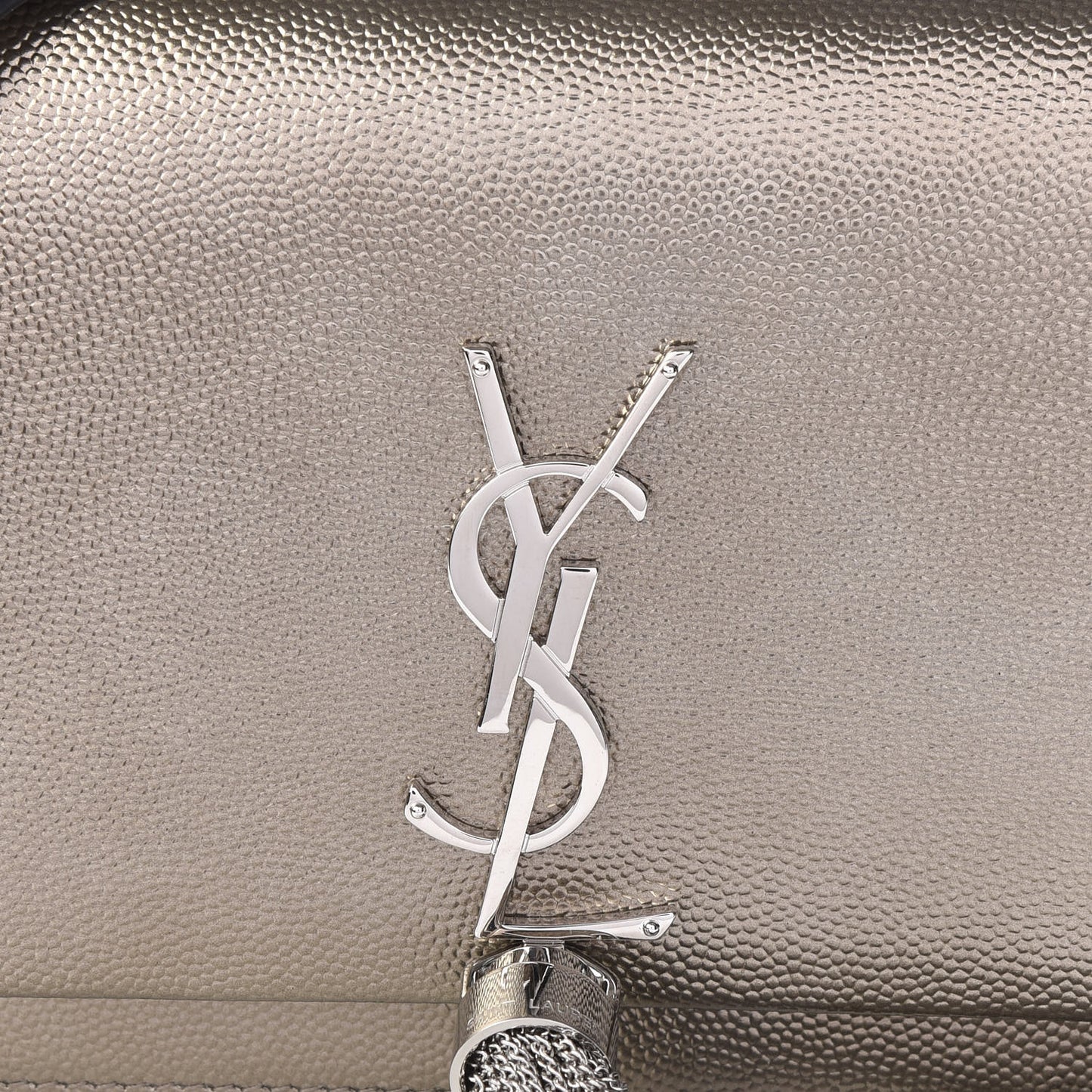 Grain De Poudre Classic Monogram Kate Tassel Chain Wallet Piombo