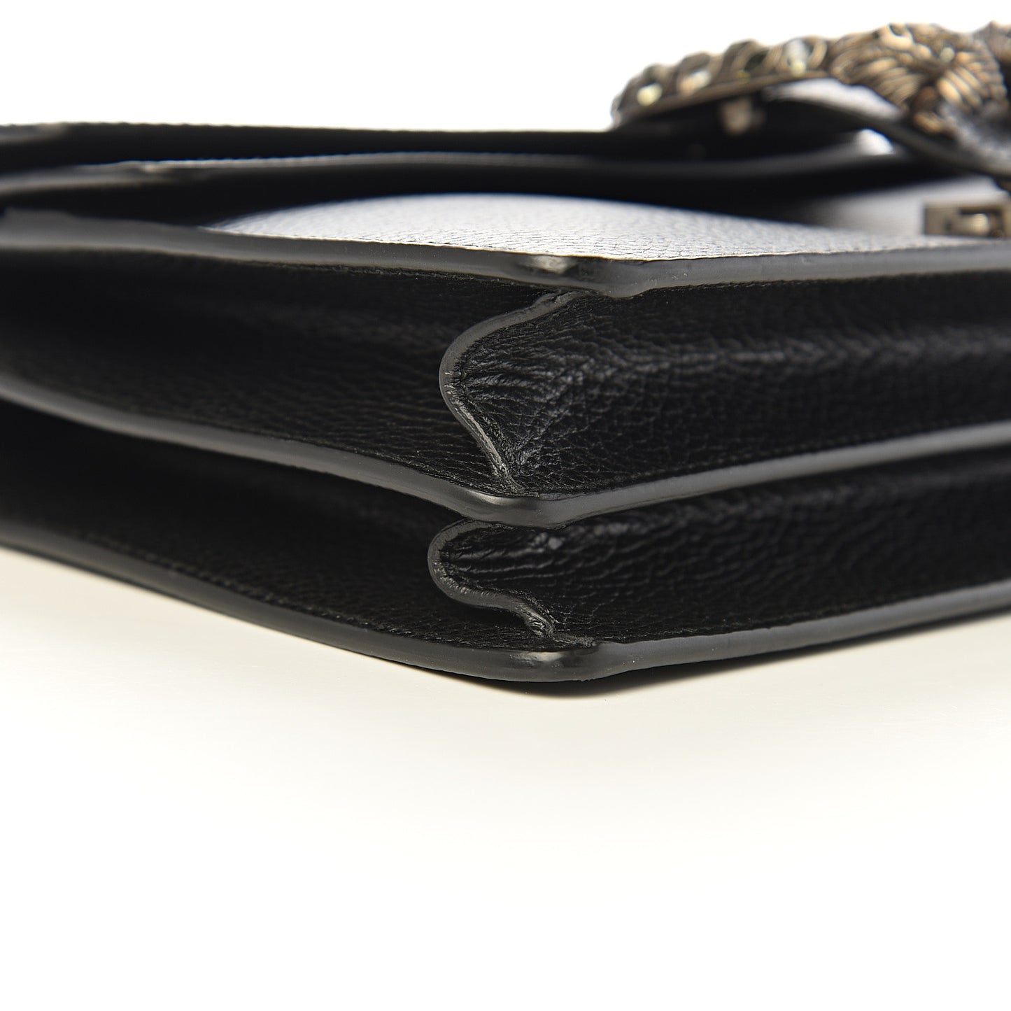 Pebbled Calfskin Small Dionysus Shoulder Bag Black