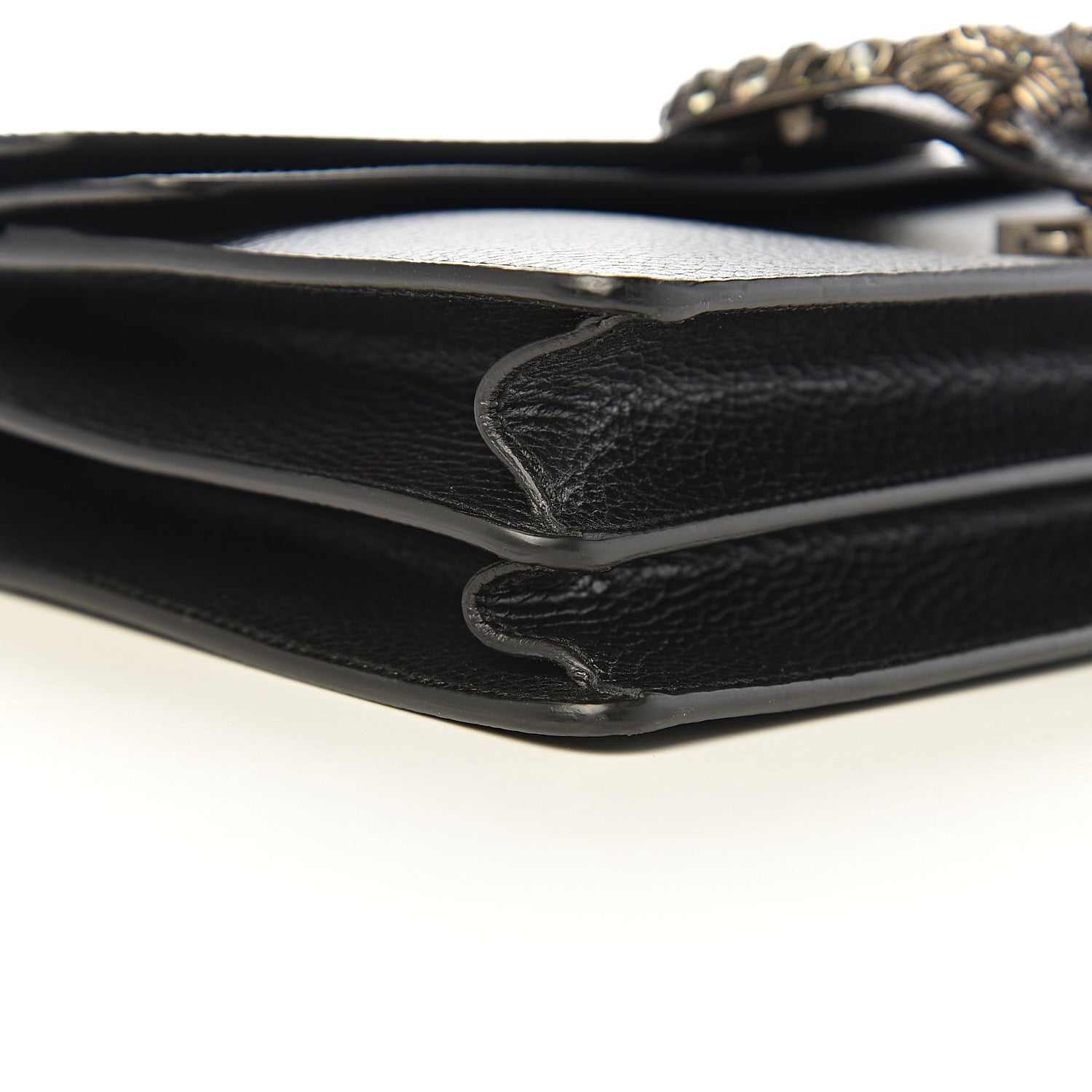 Gucci Pebbled Calfskin Small Dionysus Shoulder Bag Black 12 of 14