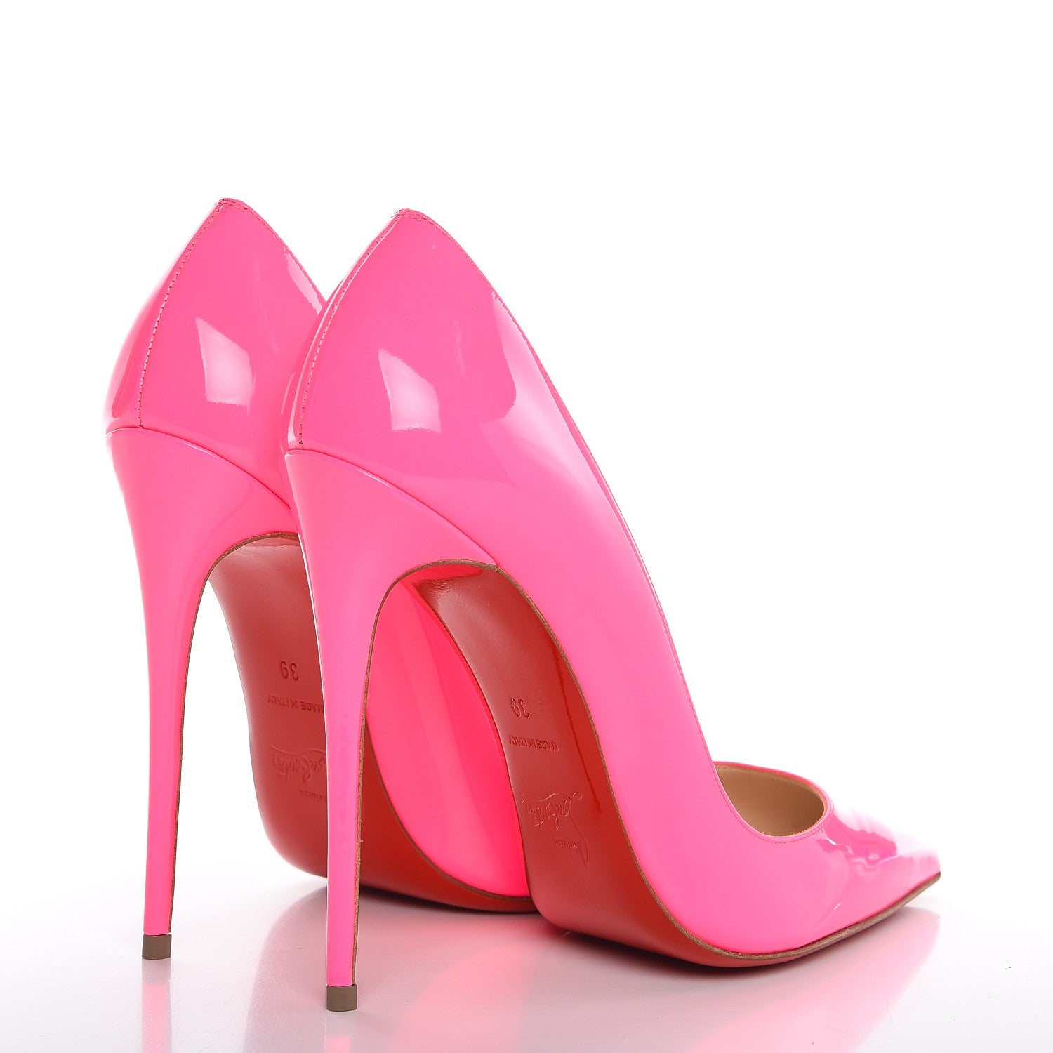 Christian Louboutin Patent So Kate 120 Pumps 39 Shocking Pink 4 of 7