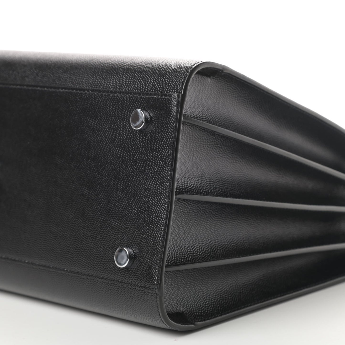 Grained Calfskin Small Sac De Jour Black
