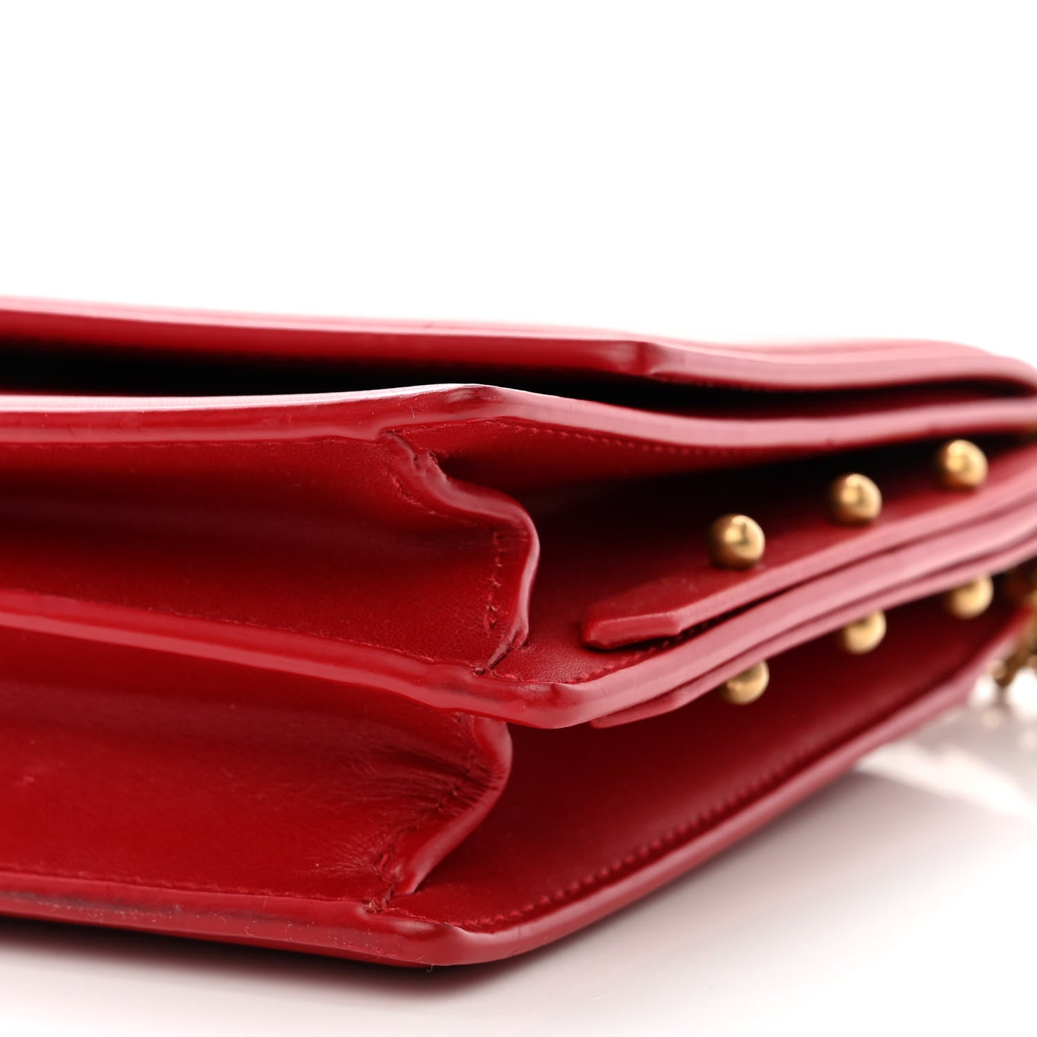 Saint Laurent Smooth Calfskin Zoe Chain Bag Eros Red 10 of 13