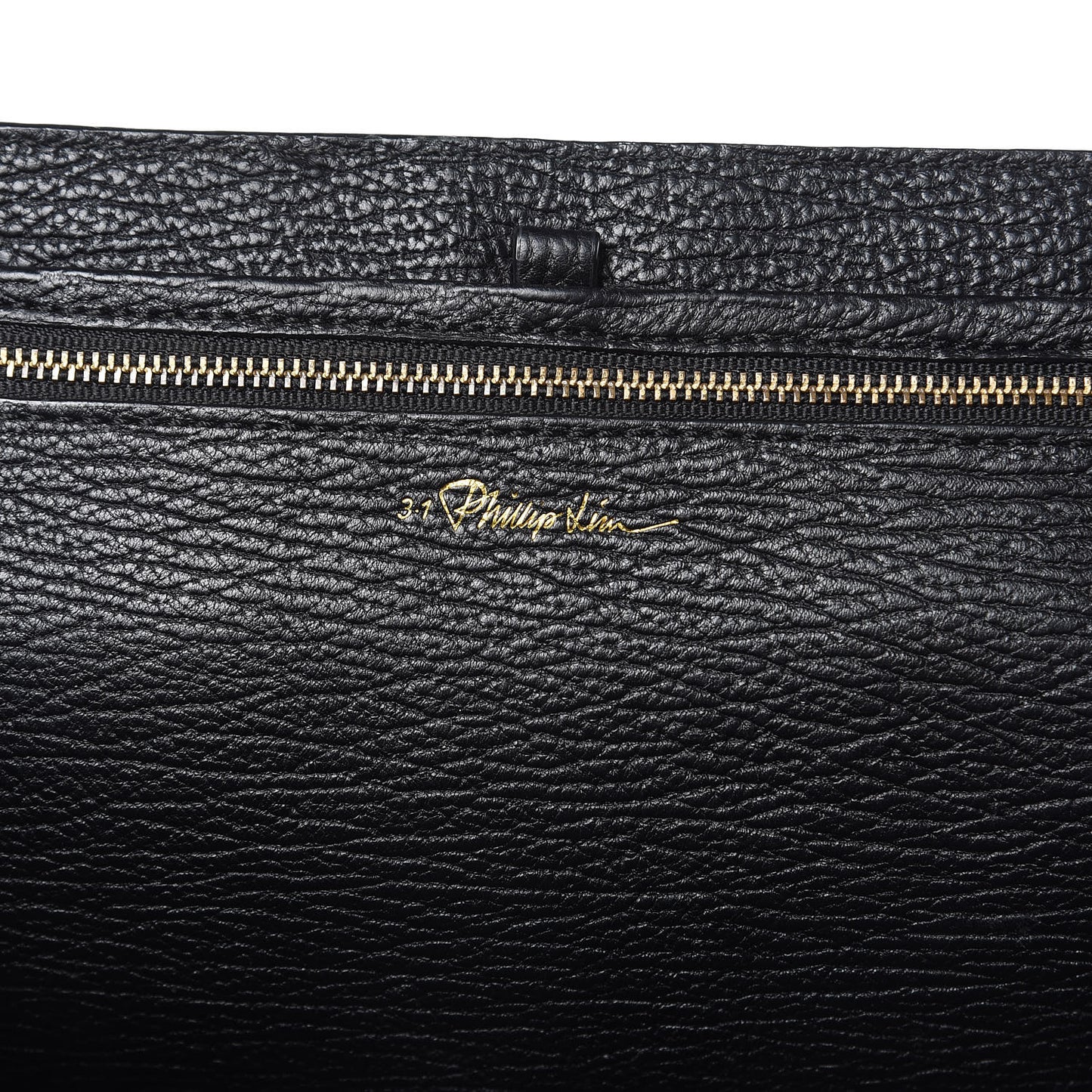3.1 Textured Calfskin Medium Pashli Satchel Black