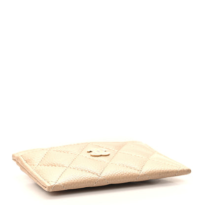 Chanel Caviar Quilted Card Holder Beige 4 of 9
