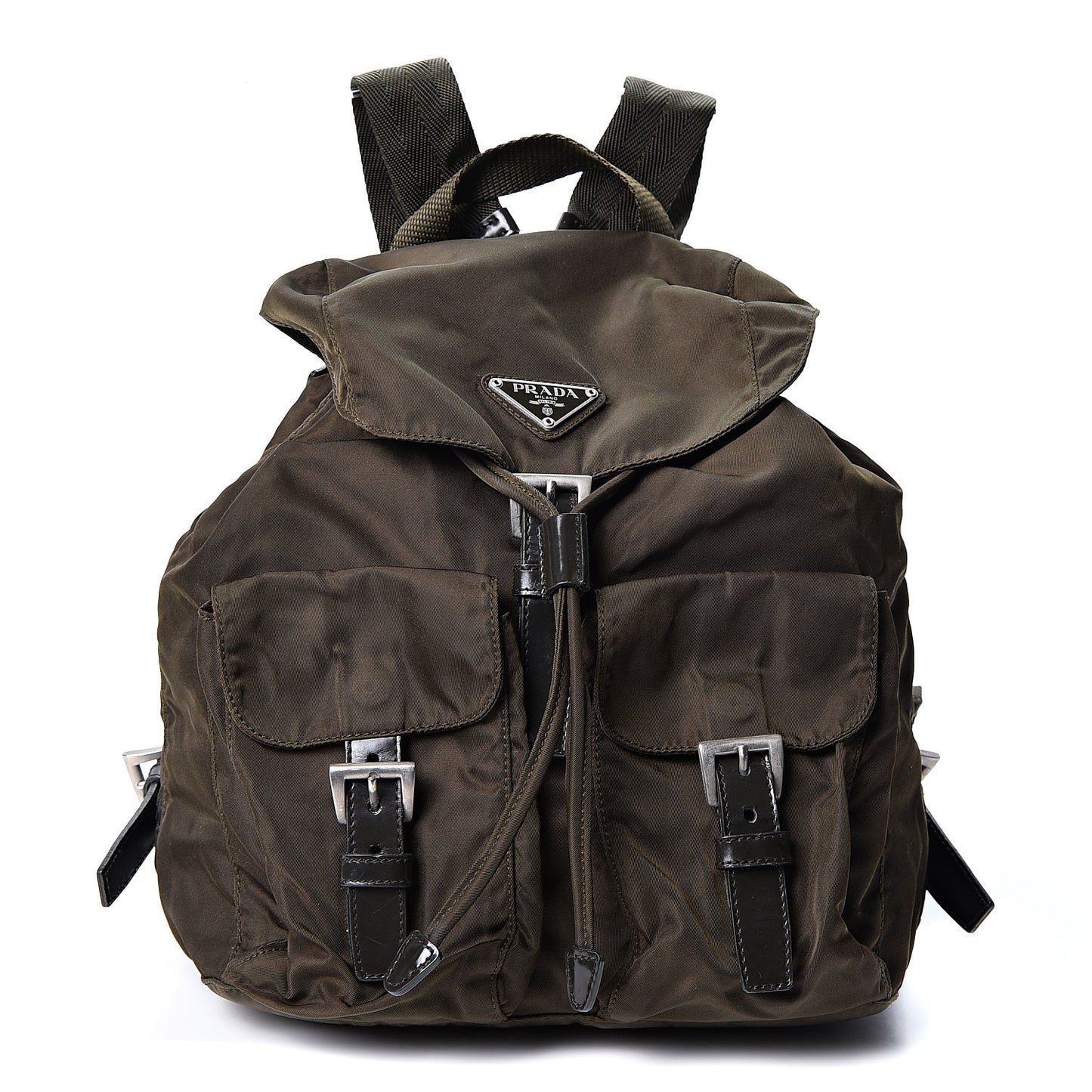 Tessuto Nylon Vela Small Backpack Dark Green