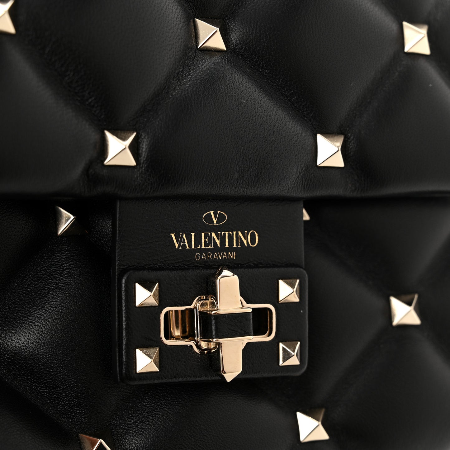 Nappa Small Candystud Crossbody Black