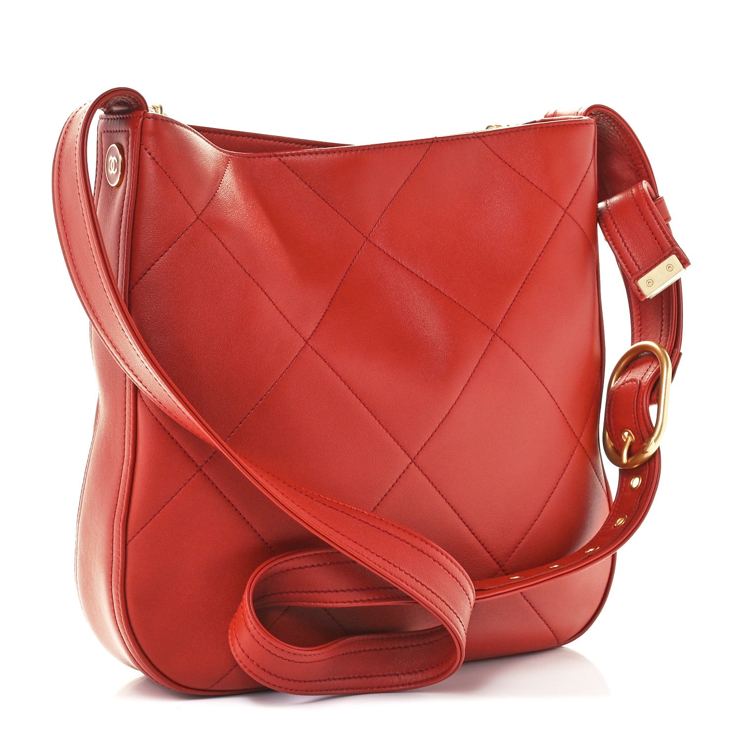 Chanel Calfskin Stitched Easy Mood Hobo Brown 3 of 13