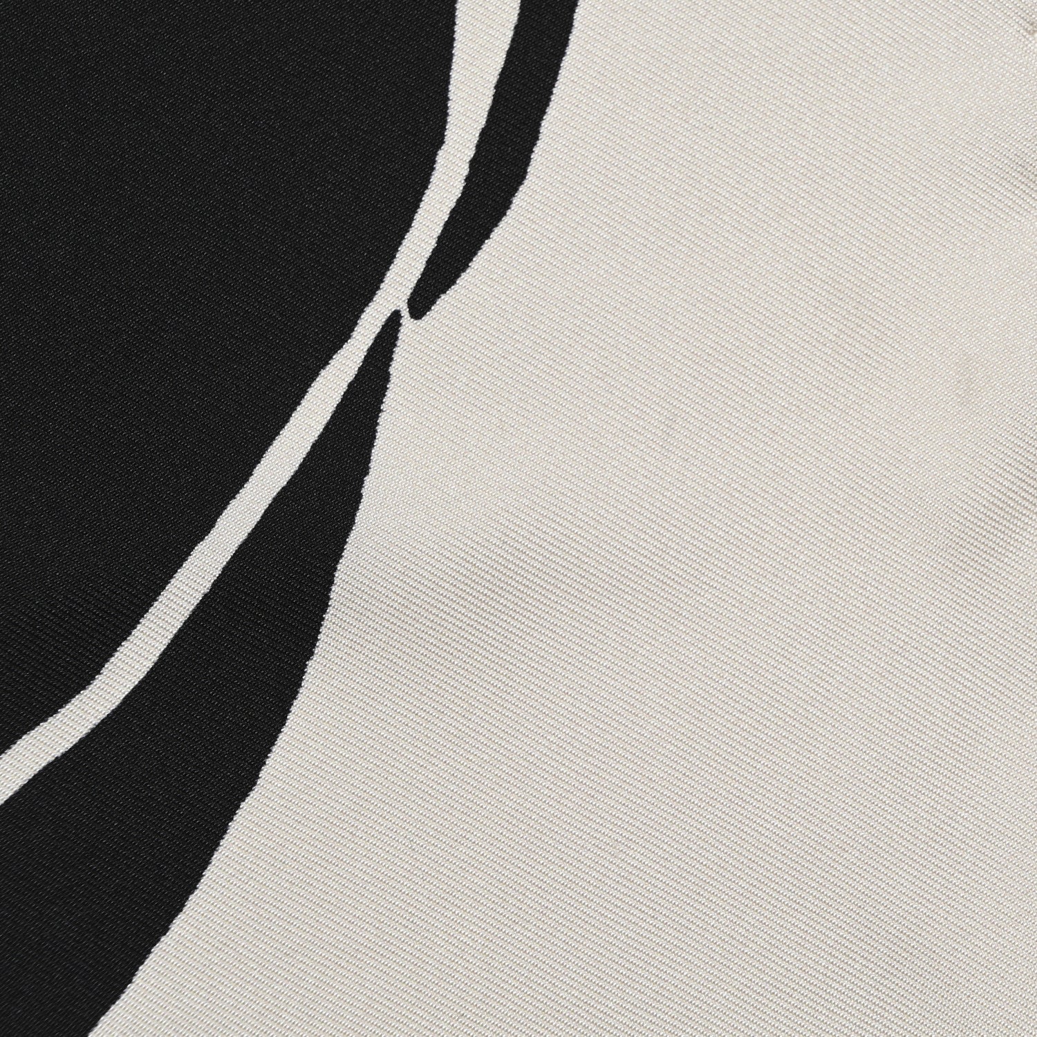 Chanel Silk CC Camellia Scarf Black White 4 of 5