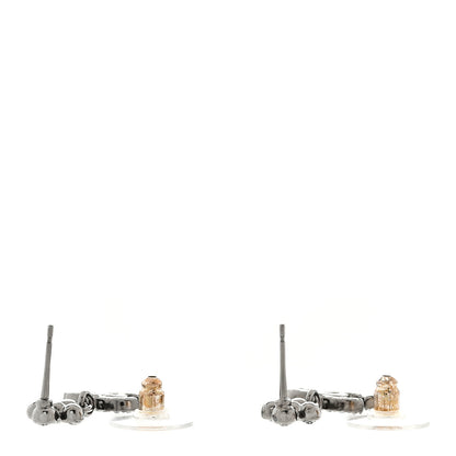 Chanel Crystal CC Drop Earrings Ruthenium 3 of 5