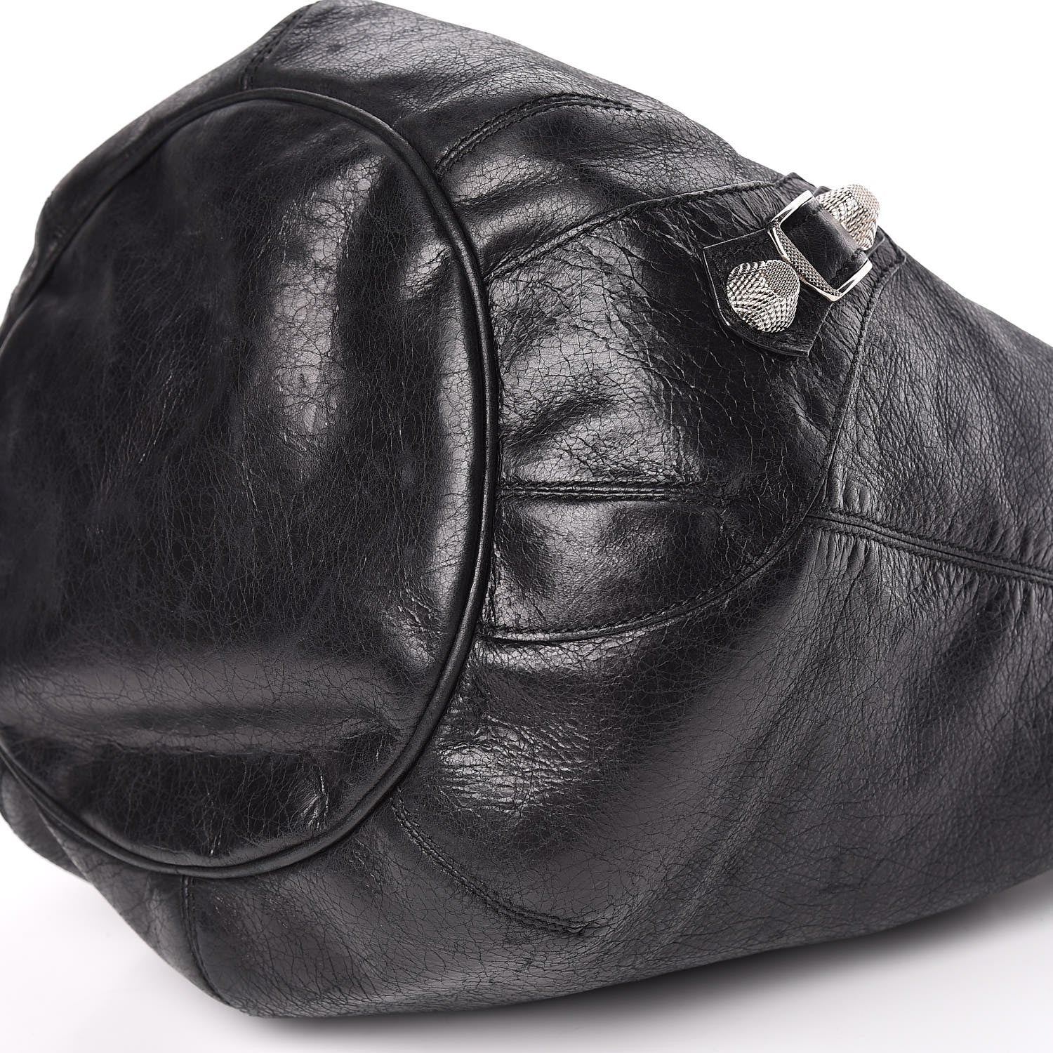 Balenciaga Agneau Giant 21 Silver Hardware Pompon Black 6 of 13