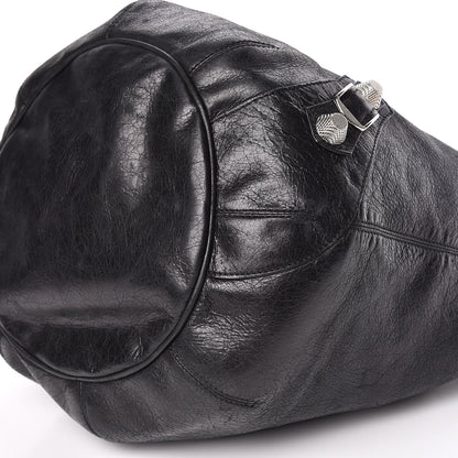 Balenciaga Agneau Giant 21 Silver Hardware Pompon Black 6 of 13