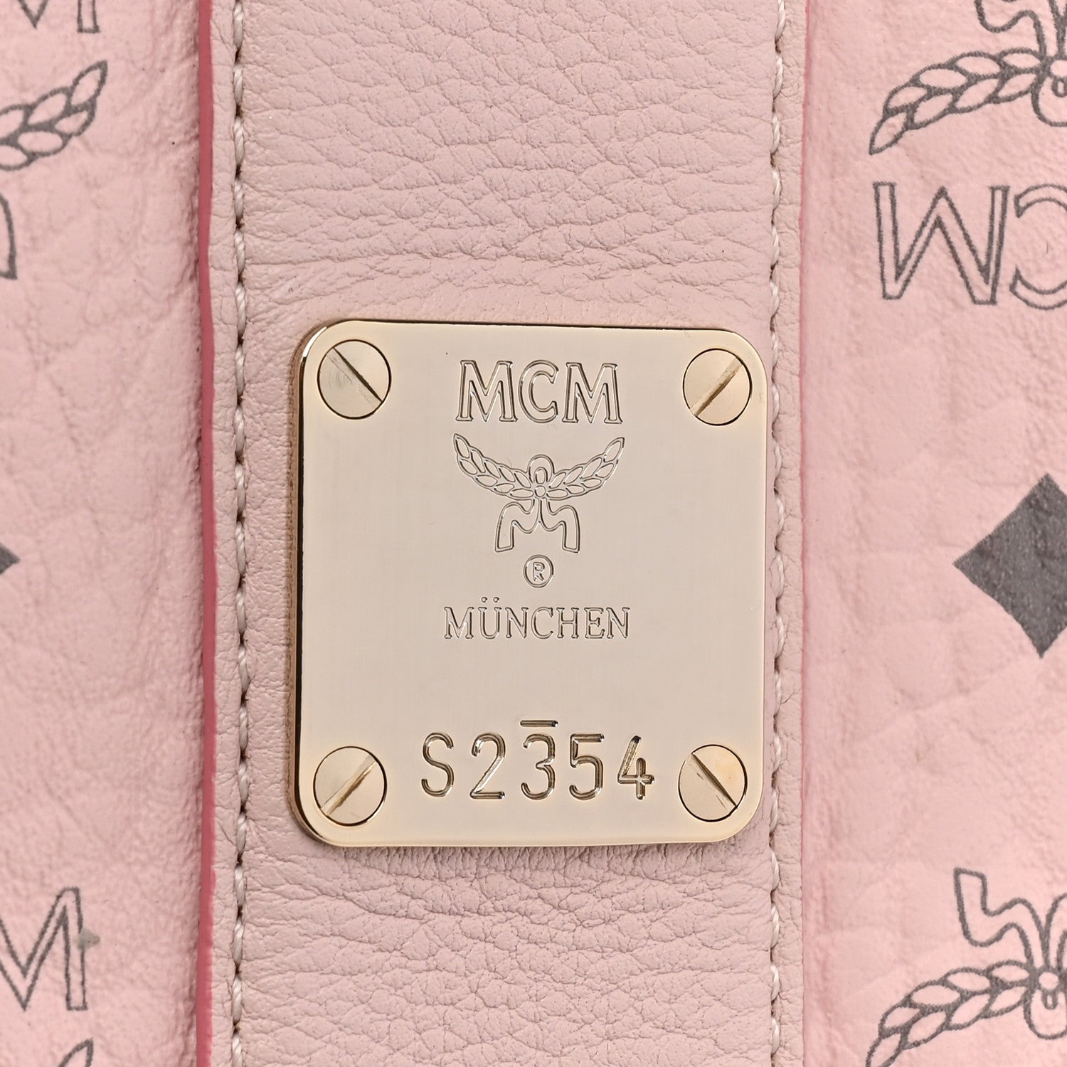 MCM Visetos Medium Liz Reversible Shopper Tote Powder Pink 10 of 16