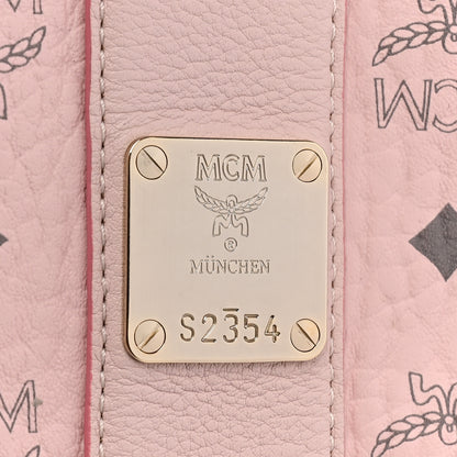 MCM Visetos Medium Liz Reversible Shopper Tote Powder Pink 10 of 16
