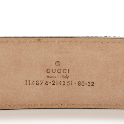 Gucci Canvas Web Interlocking G Belt 80 32 Brown Pink 3 of 6