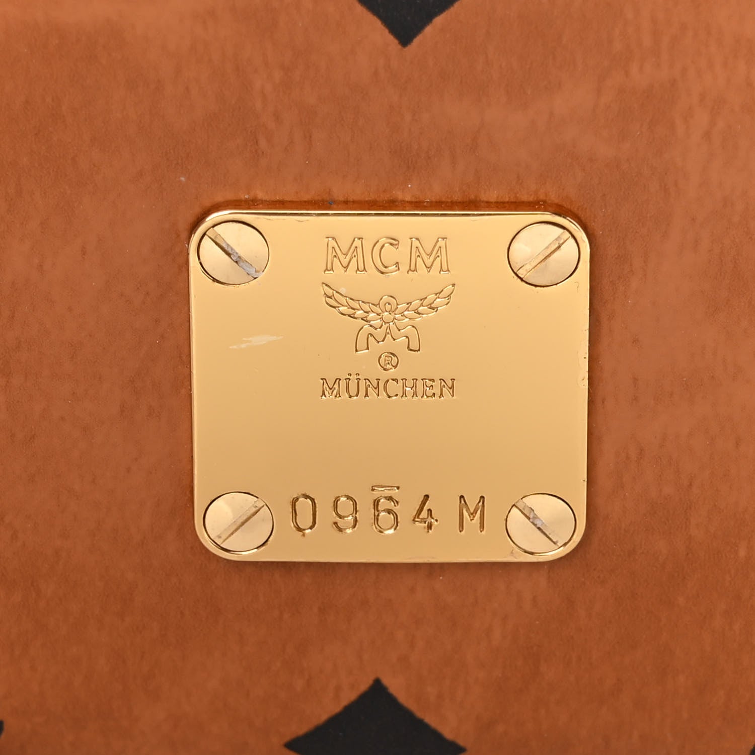 MCM Visetos Small Aren Multifunction Crossbody Pouch Cognac 8 of 10