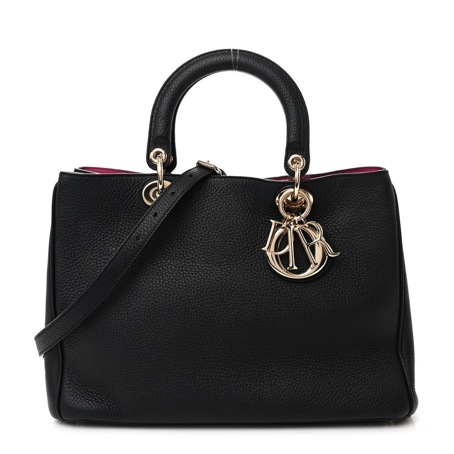 Bullcalf Medium Diorissimo Tote Black Rose Indien
