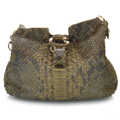 Gucci Python G Wave Medium Shoulder Bag Caramel 1 of 8