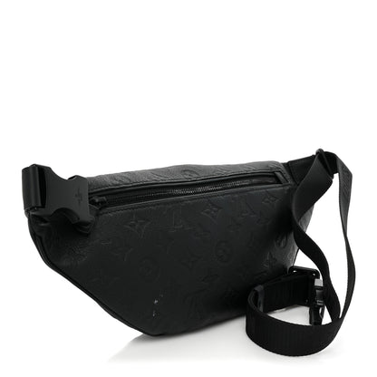 Louis Vuitton Calfskin Monogram Shadow Discovery Bumbag Black 3 of 11