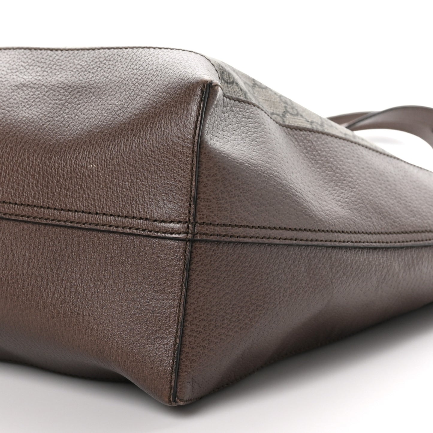 GG Supreme Monogram Web Ophidia Tote Brown