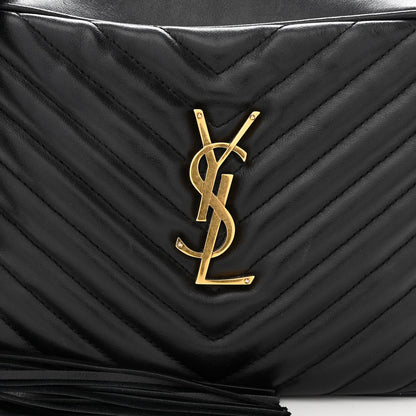 Saint Laurent Calfskin Matelasse Monogram Lou Camera Bag Black 7 of 9