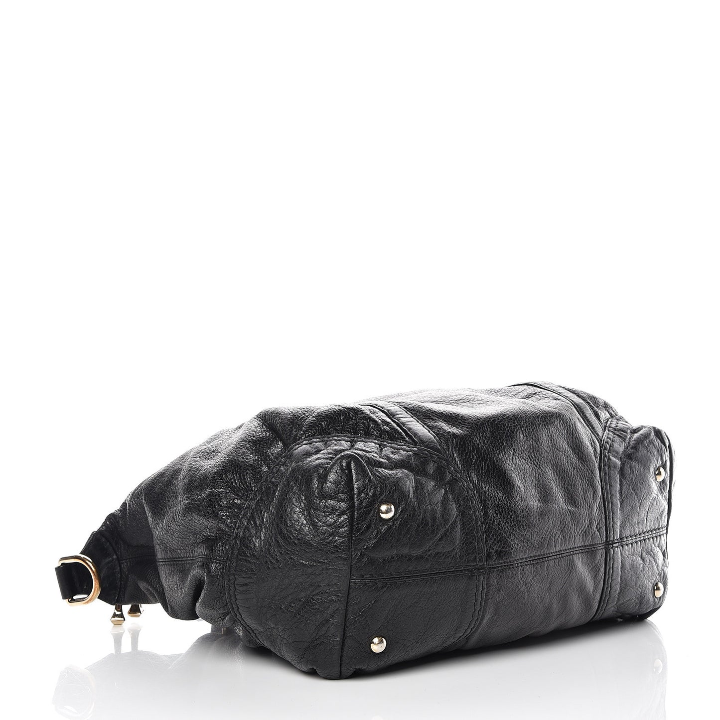 Calfskin Horsebit Medium Nail Boston Black