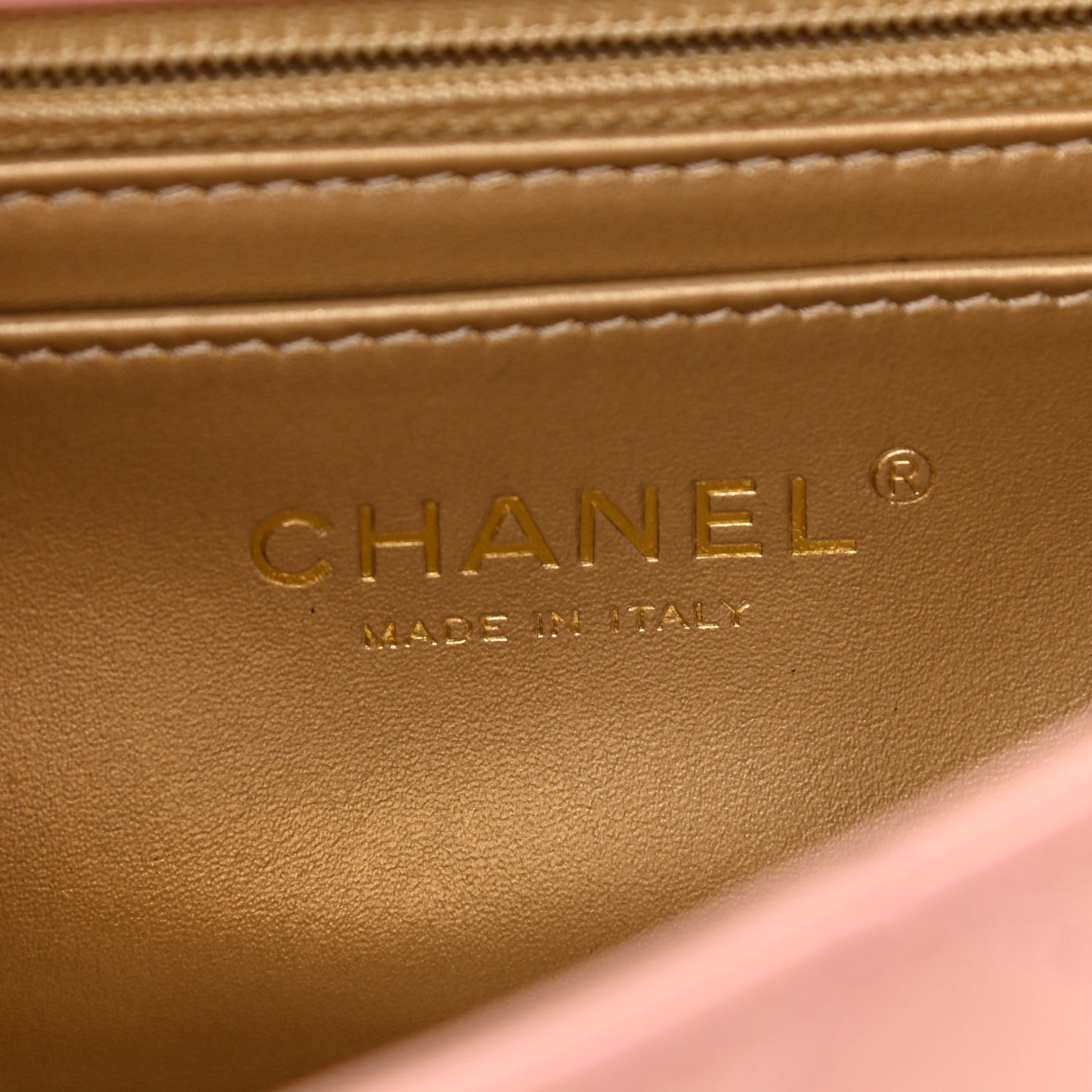 Lambskin Quilted Mini Rectangular Pearl Crush Flap Dark Pink