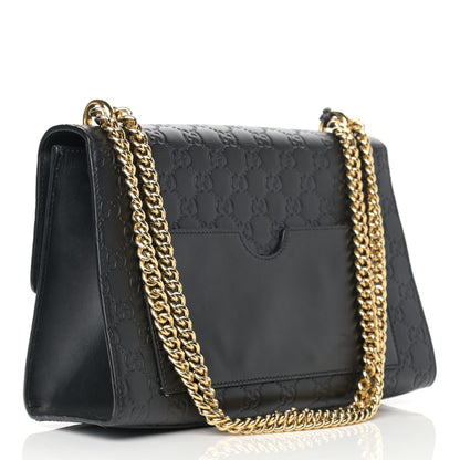 Gucci Guccissima Medium Padlock Shoulder Bag Black 3 of 17
