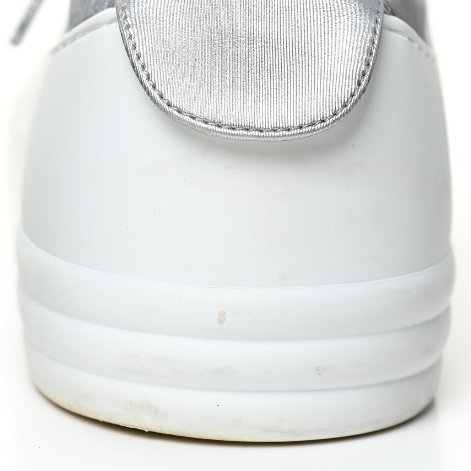 Chanel Iridescent Goatskin Womens Sneakers 40.5 White Silver 13 of 19