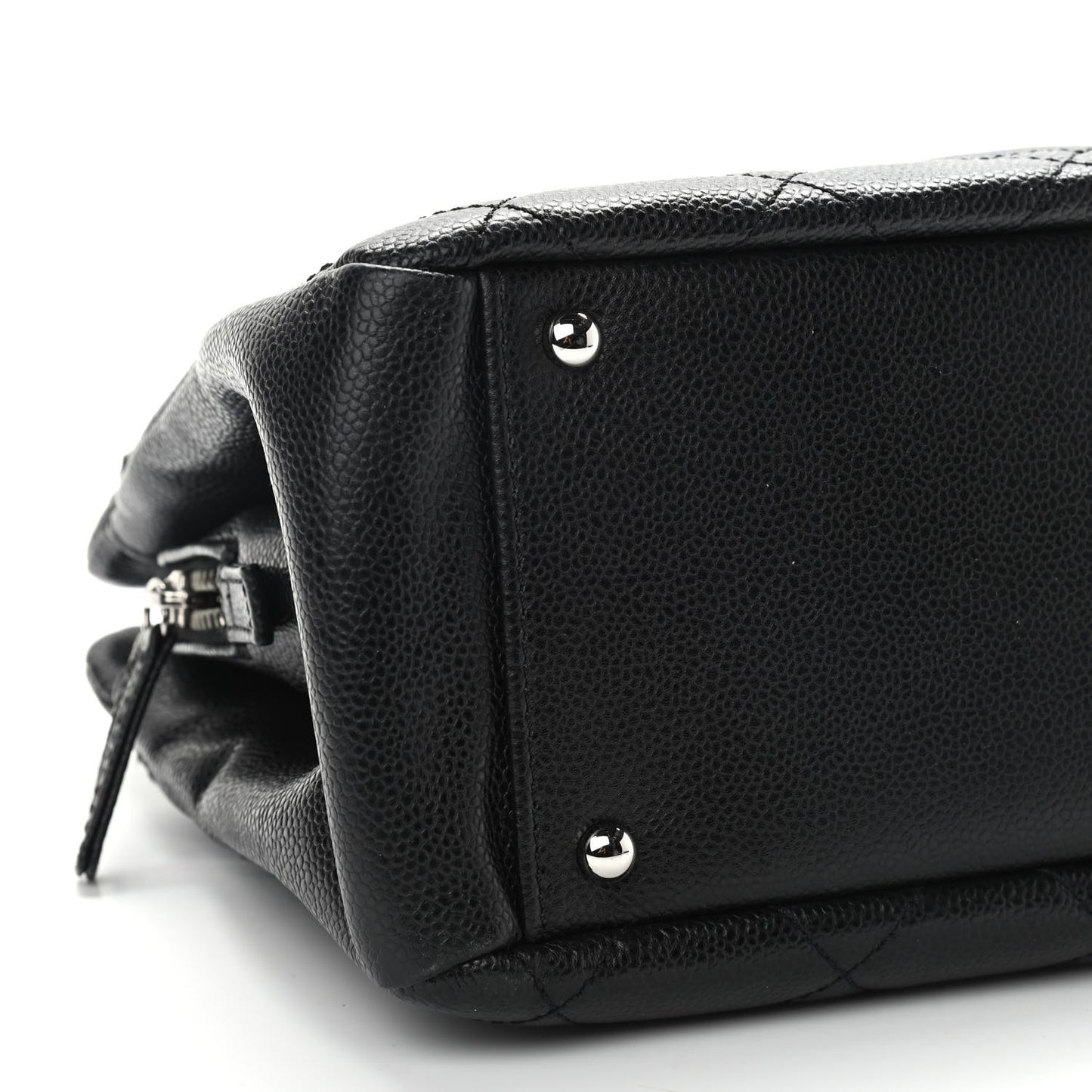 Caviar Quilted Timeless CC Soft Tote Black