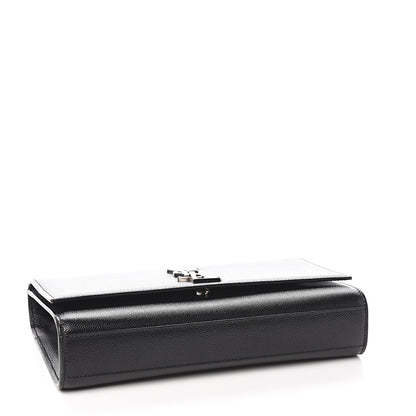 Saint Laurent Grain De Poudre Medium Classic Monogram Kate Satchel Black 3 of 8