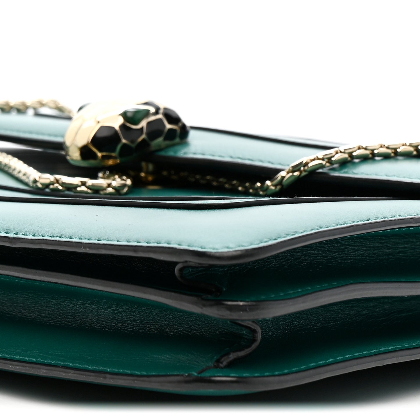 Calfskin Serpenti Forever Shoulder Bag Emerald Green