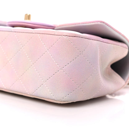 Chanel Lambskin Quilted Ombre Mini Top Handle Rectangular Flap Pink Multicolor 9 of 9