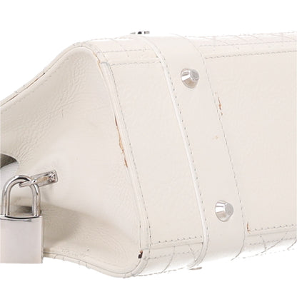 Christian Dior Calfskin Cannage Stitched East West Lady Dior White 8 of 9
