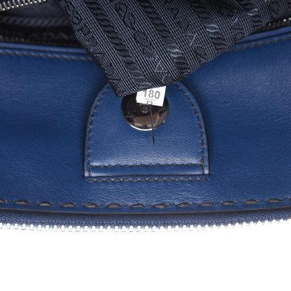 Prada City Calf Small Hand Stitched Galleria Double Zip Tote Bleuette 9 of 15