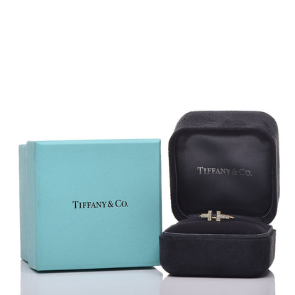 Tiffany 18K Yellow Gold Diamond T Wire Ring 49 5 5 of 5