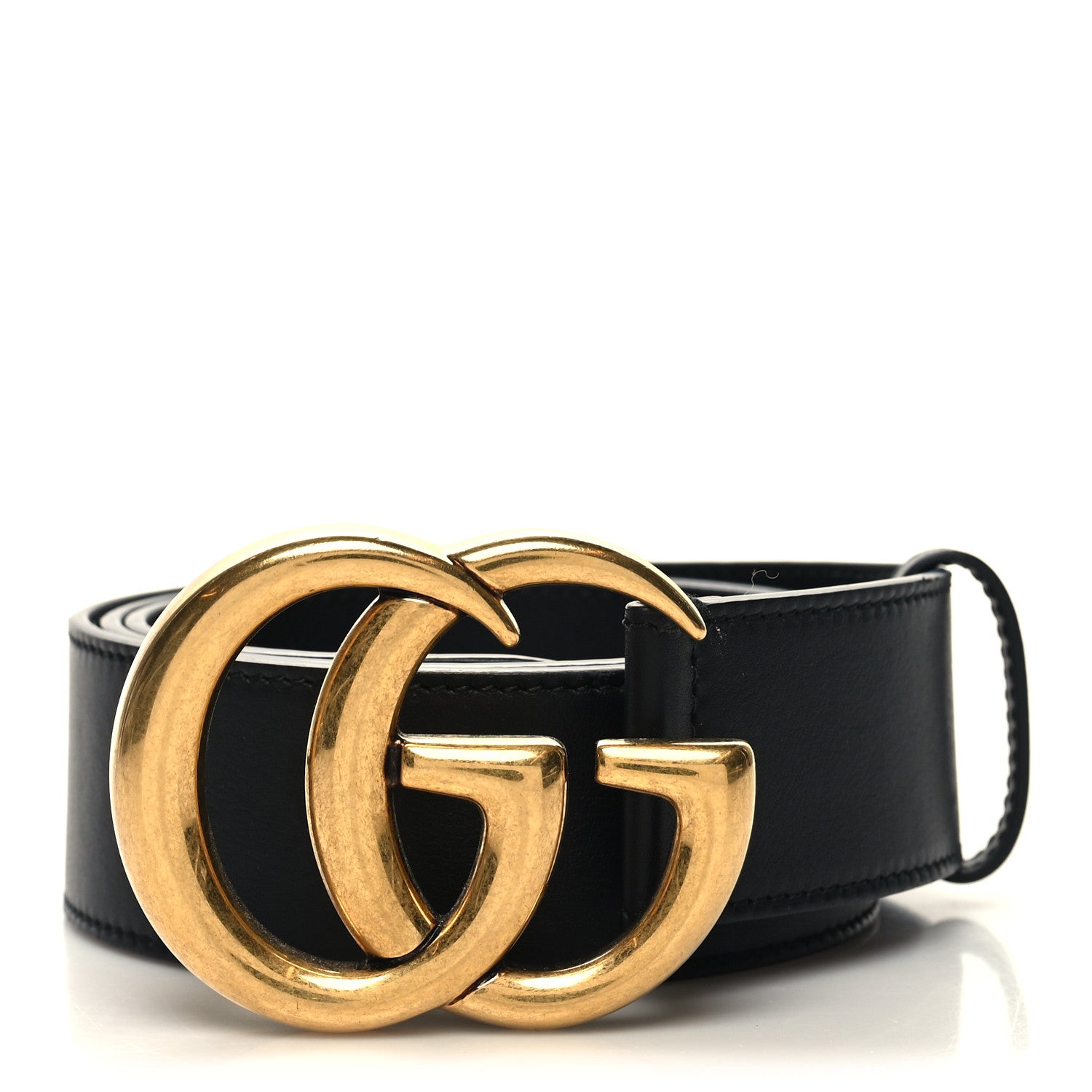 Gucci Calfskin Double G 40mm Belt 85 34 Black 1 of 5