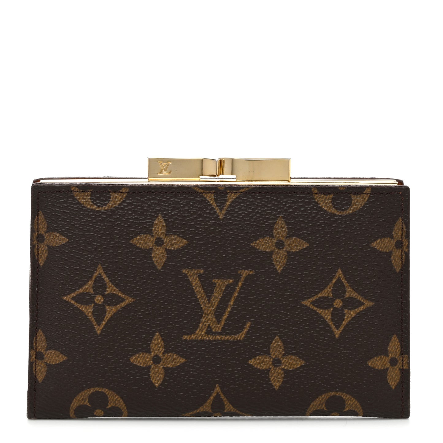 Monogram French Kiss Lock Coin Purse