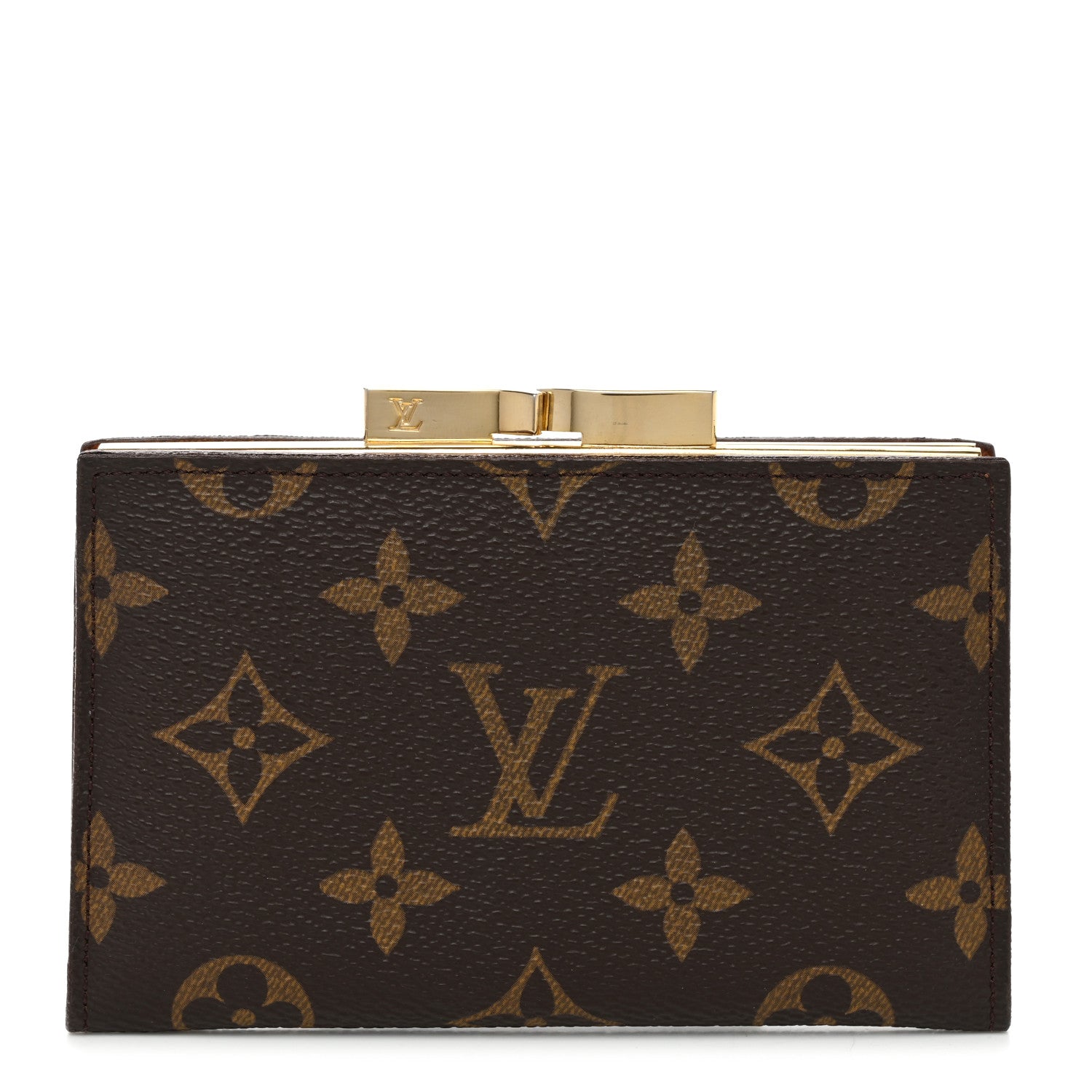 Louis Vuitton Monogram French Kiss Lock Coin Purse 1 of 8