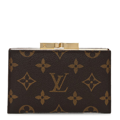Louis Vuitton Monogram French Kiss Lock Coin Purse 1 of 8